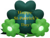 St. Patrick's Leprechaun With Banner Inflatable